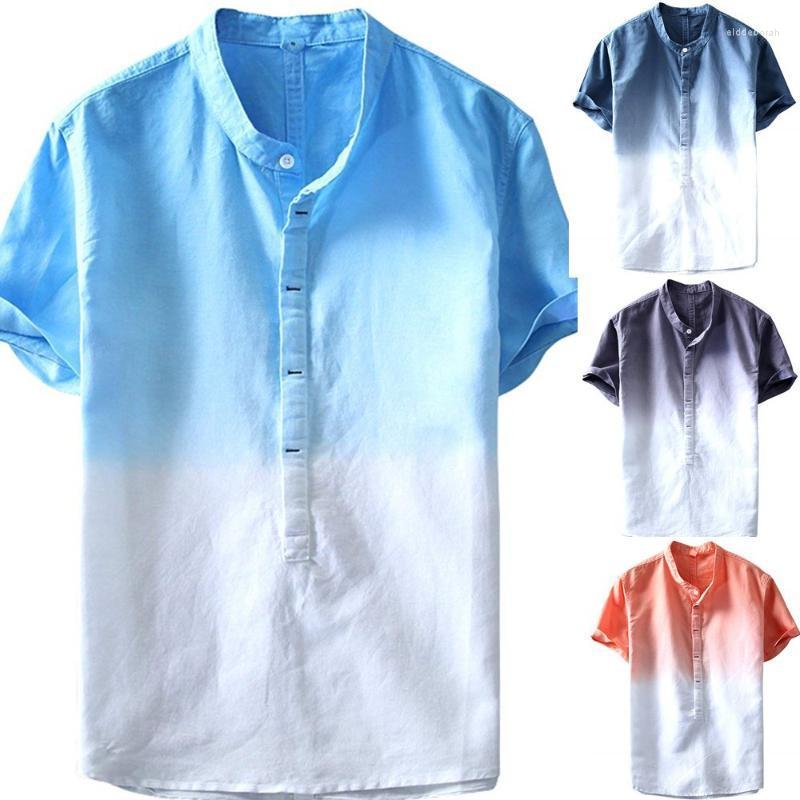 Men's Casual Shirts Fashion Men Slim Fit Short Sleeve Shirt 2022 Summer Male Cotton Linen Gradient Patchwork Eldd22, Blue
Men's Casual Shirts Fashion Men Slim Fit Short Sleeve Shirt 2022 Summer Male Cotton Linen Gradient Patchwork Eldd22, Blue