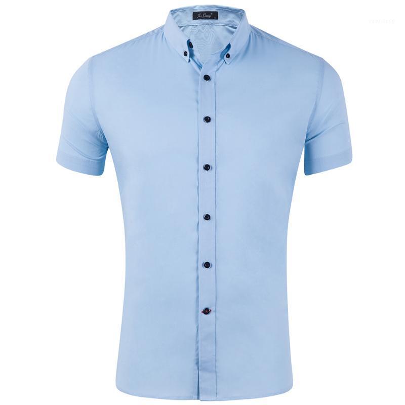High Quality Summer Explosion Short Sleeve Pure Color Shirt Men' Cotton Elastic Fabric Classic Collar Wear Casual Shirts, White
High Quality Summer Explosion Short Sleeve Pure Color Shirt Men' Cotton Elastic Fabric Classic Collar Wear Casual Shirts, White