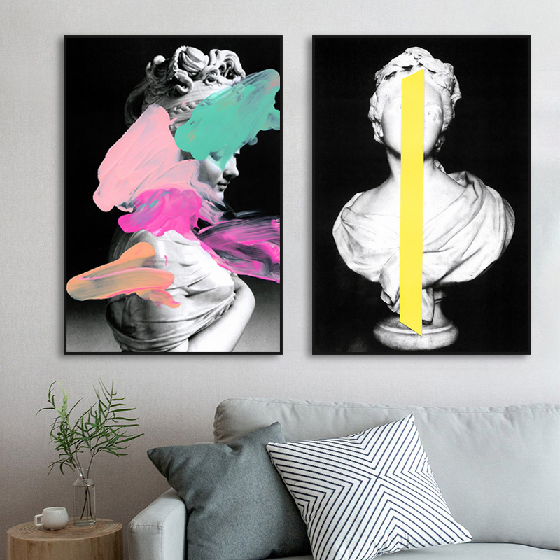 Modern Wall Art Abstract Canvas Painting for Living Room Decor Head Statue Creative Posters and Prints Pictures for Home Design
Modern Wall Art Abstract Canvas Painting for Living Room Decor Head Statue Creative Posters and Prints Pictures for Home Design