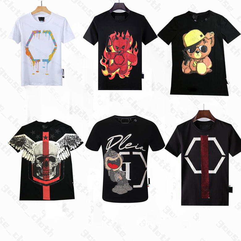Phillip Plain Men designer PP Skull Diamond t shirt Short sleeve Dollar Brown bear Brand O-Neck high Quality Skulls TShirt 12
Phillip Plain Men designer PP Skull Diamond t shirt Short sleeve Dollar Brown bear Brand O-Neck high Quality Skulls TShirt 12
