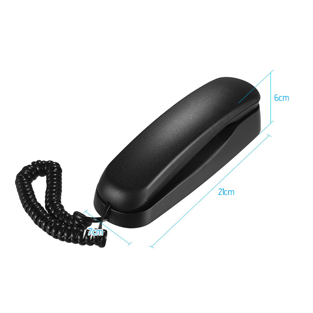 Corded House Phones Landline Dial Pad on Base unit Home Phone Wall Mountable Landline Telephone for Office Hotel Home Bathroom