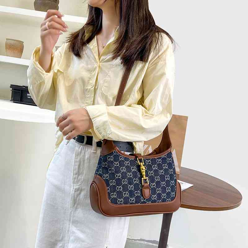 Purses Denim underarm Bag stick women's bag summer vintage Messenger Shoulder Handbags, Brown
Purses Denim underarm Bag stick women's bag summer vintage Messenger Shoulder Handbags, Brown
