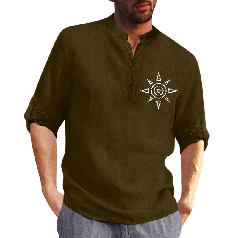 Men's Casual Shirts Top Down Men Shirt Collar Cotton Linen Print Fashion Blouse Loose Long Sleeve Button Blend Mens ShirtsMen's, Light blue
Men's Casual Shirts Top Down Men Shirt Collar Cotton Linen Print Fashion Blouse Loose Long Sleeve Button Blend Mens ShirtsMen's, Light blue