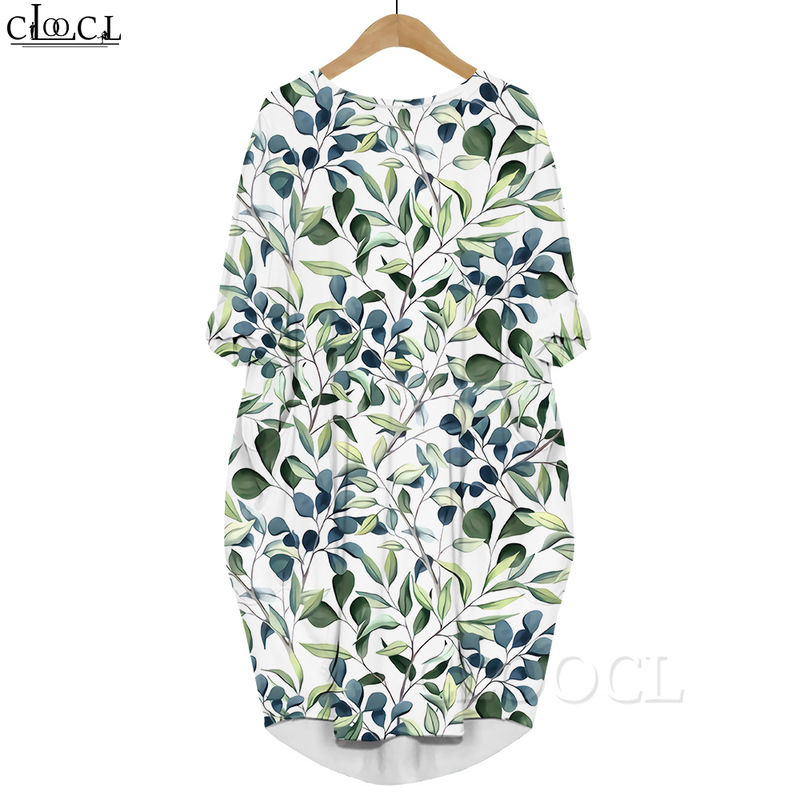 Women Dress Green Plants 3D Printed Dress Long Sleeve Pocket Round Neck Loose Dresses Natural Factors Summer Dresses 220616, Long sleeved dress10
Women Dress Green Plants 3D Printed Dress Long Sleeve Pocket Round Neck Loose Dresses Natural Factors Summer Dresses 220616, Long sleeved dress10