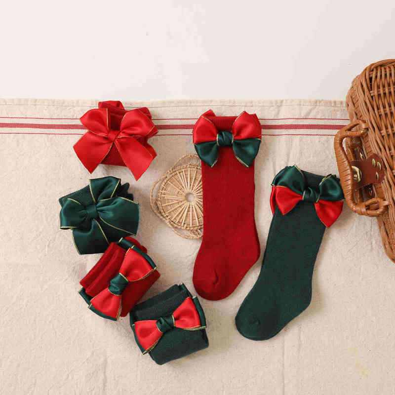 2 Pairs Kids Baby Girls Christmas Socks Soft Cotton Princess Cute Mid-Calf Length with Bowknot for Toddlers L220716
2 Pairs Kids Baby Girls Christmas Socks Soft Cotton Princess Cute Mid-Calf Length with Bowknot for Toddlers L220716