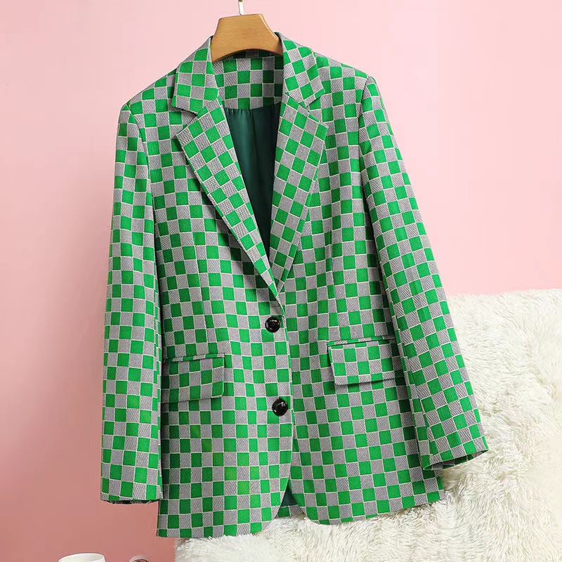 T306 Womens Suits & Blazers Tide Brand Designer High-Quality Retro Fashion Goddess series Suit Slim Plus Size, Green
T306 Womens Suits & Blazers Tide Brand Designer High-Quality Retro Fashion Goddess series Suit Slim Plus Size, Green