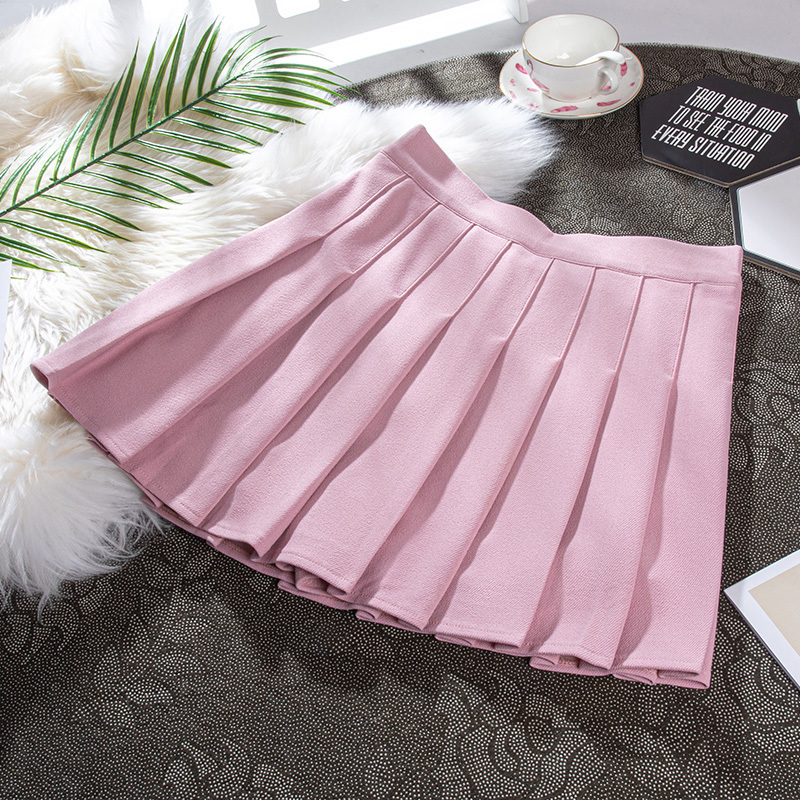 Black Women Pleated Skirt Elastic High Waist Female Mini Skirts Kawaii Preppy Style Lady Dance Skirt Casual ALine Woman Skirts 220701