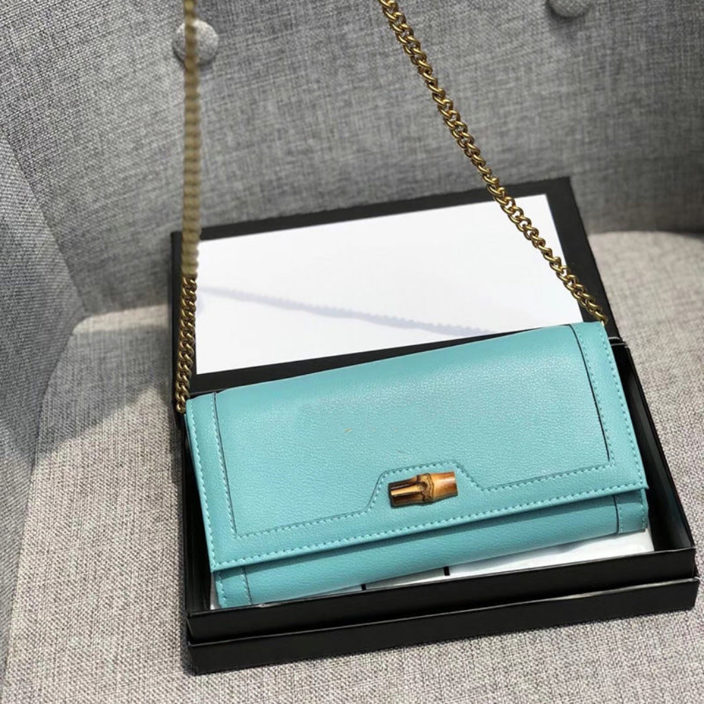 Good Quality Bamboo Female Wallets Luxury Designer Gold Chain Shoulder Bag Crossbody Fashion Large Capacity Short Wallet Brand for Women Coin Purse Clutch
Good Quality Bamboo Female Wallets Luxury Designer Gold Chain Shoulder Bag Crossbody Fashion Large Capacity Short Wallet Brand for Women Coin Purse Clutch