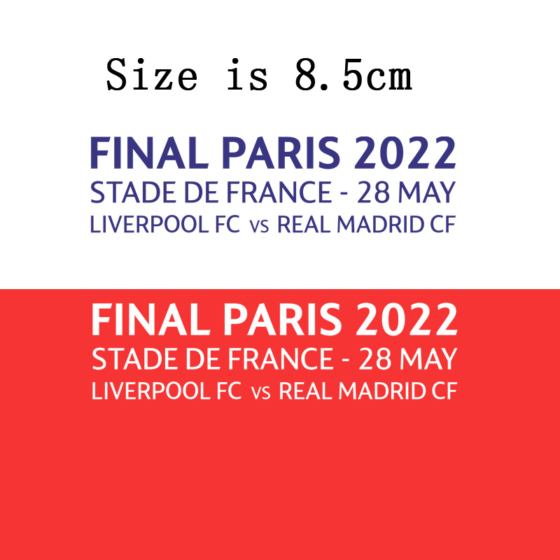 Collectable FINAL PARIS 2022 Match Details Patch Iron On Heat Transfer Soccer Badge Patches
Collectable FINAL PARIS 2022 Match Details Patch Iron On Heat Transfer Soccer Badge Patches
