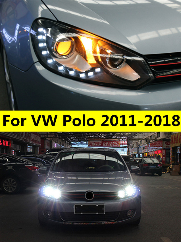 Car Front Headlights For VW POLO 2011-18 LED Headlight DRL Signal Projector Lens Automotive Head Lamp
Car Front Headlights For VW POLO 2011-18 LED Headlight DRL Signal Projector Lens Automotive Head Lamp