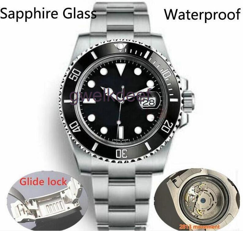 Glide Lock Luxury Ceramic Bezel Sapphire Men watch 2813 Mechanical Automatic Movement SS Fashion Watcha men's digner Watches Wristwatch, Add sapphire glass
Glide Lock Luxury Ceramic Bezel Sapphire Men watch 2813 Mechanical Automatic Movement SS Fashion Watcha men's digner Watches Wristwatch, Add sapphire glass