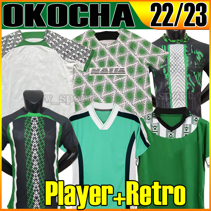 22 23 OKOCHA Nigelia Soccer jerseys 1994 1996 1998 maillot de foot 2022 2023 Retro Okechukwu IGHALO OKOCHA AHMED MUSA Ndidi MIKEL IHEANACHO jersey men Football shirts, New training
22 23 OKOCHA Nigelia Soccer jerseys 1994 1996 1998 maillot de foot 2022 2023 Retro Okechukwu IGHALO OKOCHA AHMED MUSA Ndidi MIKEL IHEANACHO jersey men Football shirts, New training