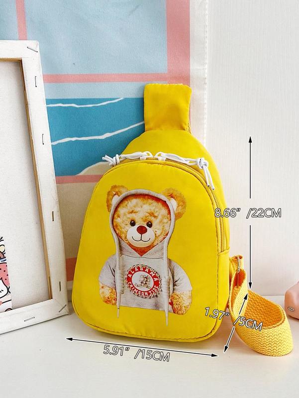 Kids Bear Print Sling Bag SHE