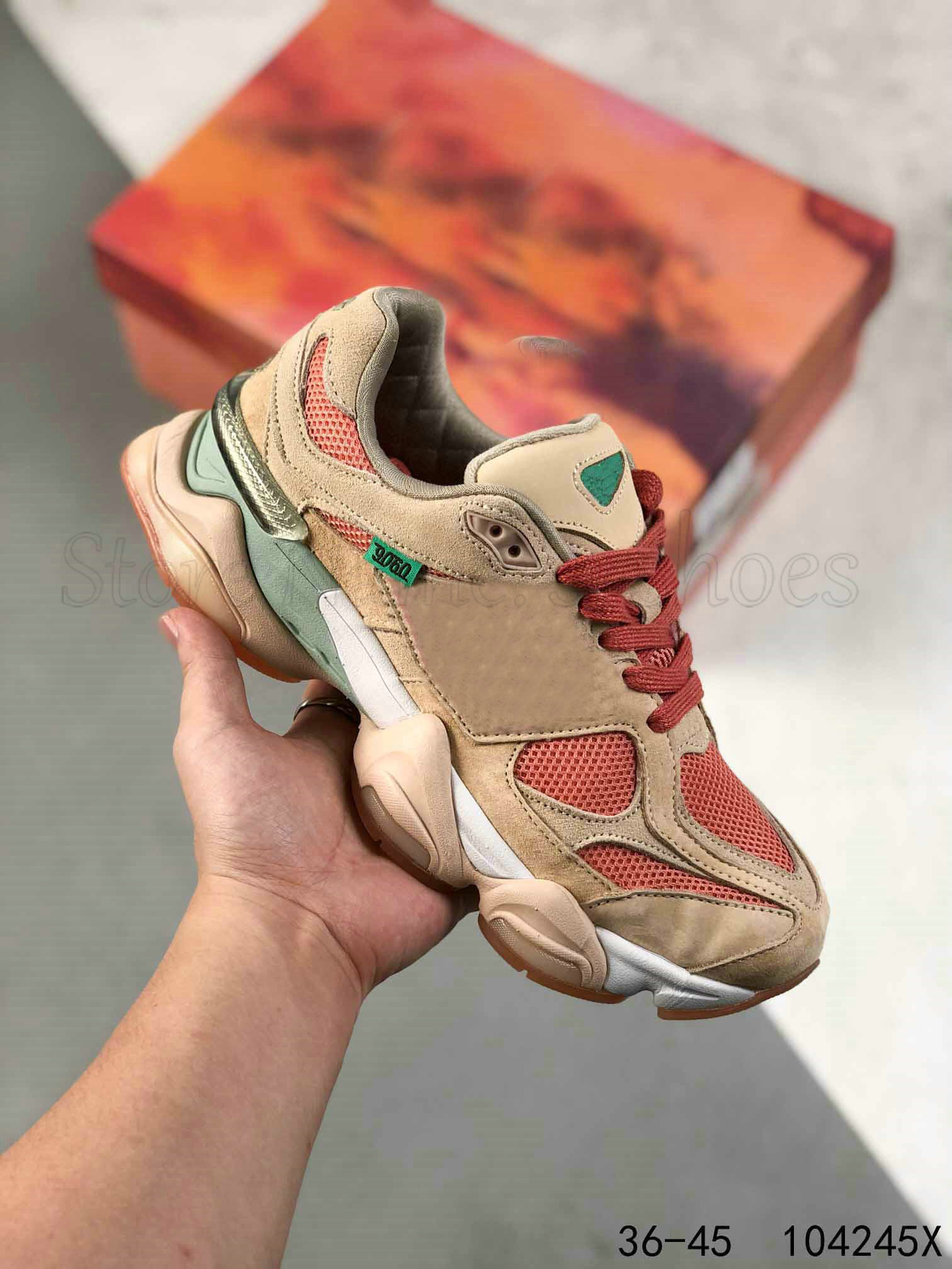 Freshgoods X New 9060 Running Shoes: Dynamic Black Pink Sneakers for Men & Women with Unique Inner Voices & Penny Cookie Design - Fashionable Sports Trainers, Color 1
Freshgoods X New 9060 Running Shoes: Dynamic Black Pink Sneakers for Men & Women with Unique Inner Voices & Penny Cookie Design - Fashionable Sports Trainers, Color 1