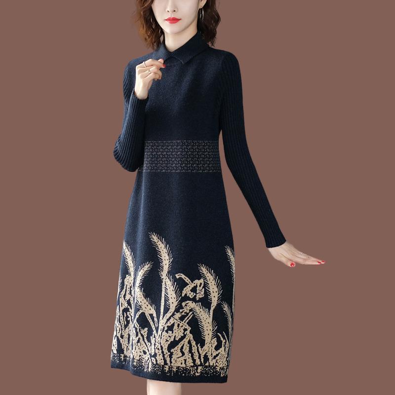 Casual Dresses Women Knitting For Autumn 2022 Office Lady Sweater Oversize Turn Down Collar Pullover Print Knee-Length, Black
Casual Dresses Women Knitting For Autumn 2022 Office Lady Sweater Oversize Turn Down Collar Pullover Print Knee-Length, Black