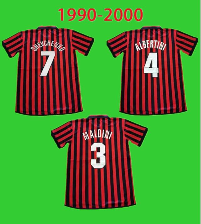1999 2000 Retro soccer jersey vintage football shirt home 99 00 classic ac Maglia da calcio MALDINI SHEVCHENKO ALBERTINI MILAN
1999 2000 Retro soccer jersey vintage football shirt home 99 00 classic ac Maglia da calcio MALDINI SHEVCHENKO ALBERTINI MILAN