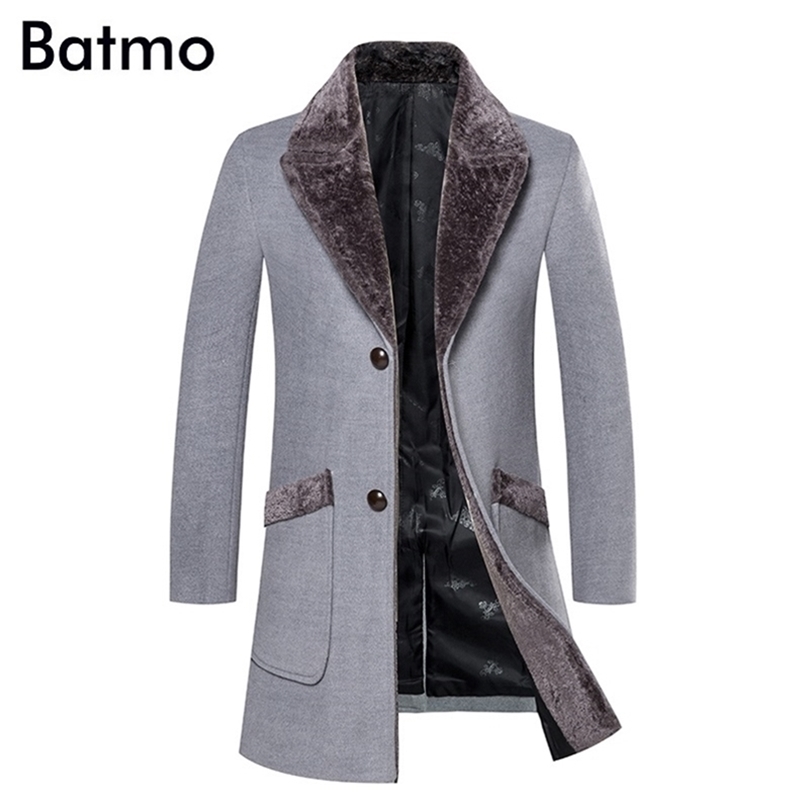 Batmo arrival winter high quality casual trench coatmen's winter jackets winter coat plus-size DY3919 201223