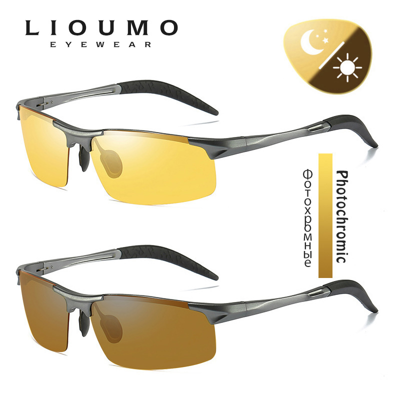 Top Anti- Day Night Vision Glasses For Driving Men Polarized Sunglasses Pochromic Driver Goggles Glasses zonnebril heren 220510