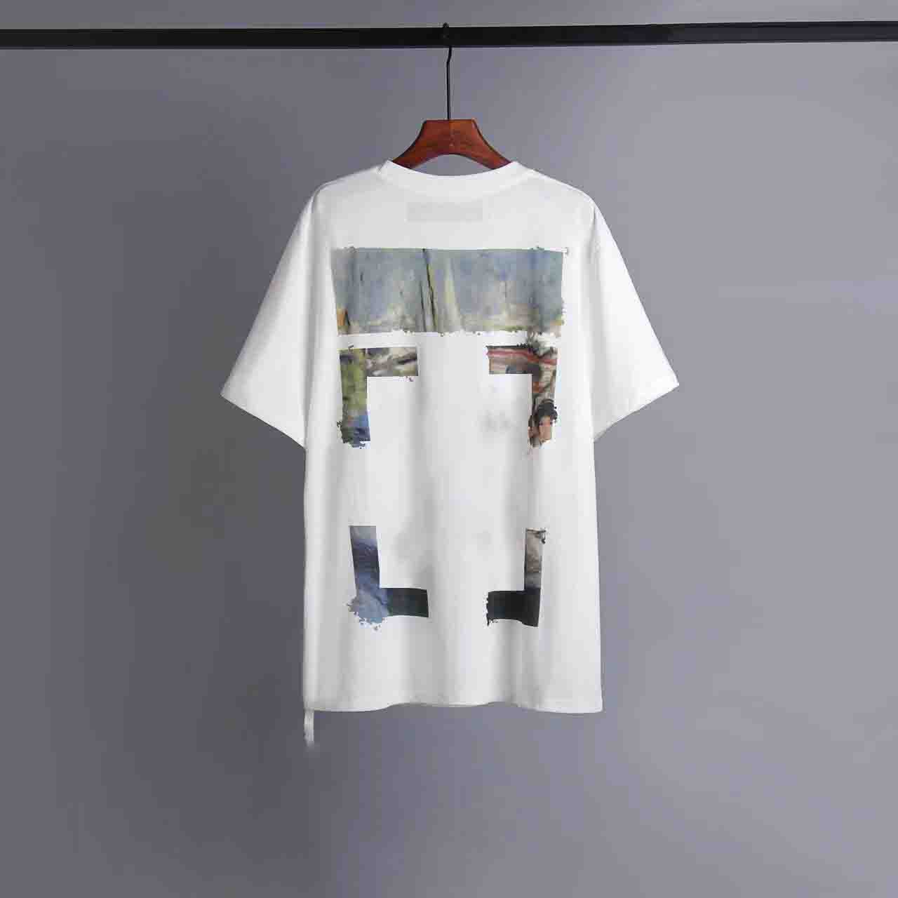 Off Fashion Designer Oil Paintting Cotton Short Sleeves T Shirt Mens T-shirt Casual Tee Tops Back Printing Shirt of Black White
Off Fashion Designer Oil Paintting Cotton Short Sleeves T Shirt Mens T-shirt Casual Tee Tops Back Printing Shirt of Black White