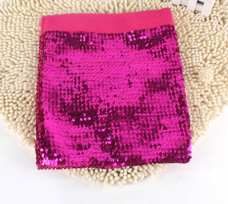 Women's Sequin Skirt Sparkle Stretchy Bodycon Mini Skirts Night Out Party Clubwear Sexy Shine Stage Wear