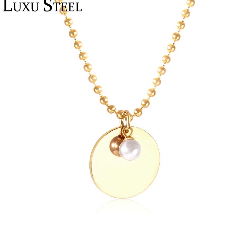 Pendant Necklaces Round Pendants With Imitation Pearl For Women/Girl Stainless Steel Bead Chain Party Collares MujerPendant
Pendant Necklaces Round Pendants With Imitation Pearl For Women/Girl Stainless Steel Bead Chain Party Collares MujerPendant