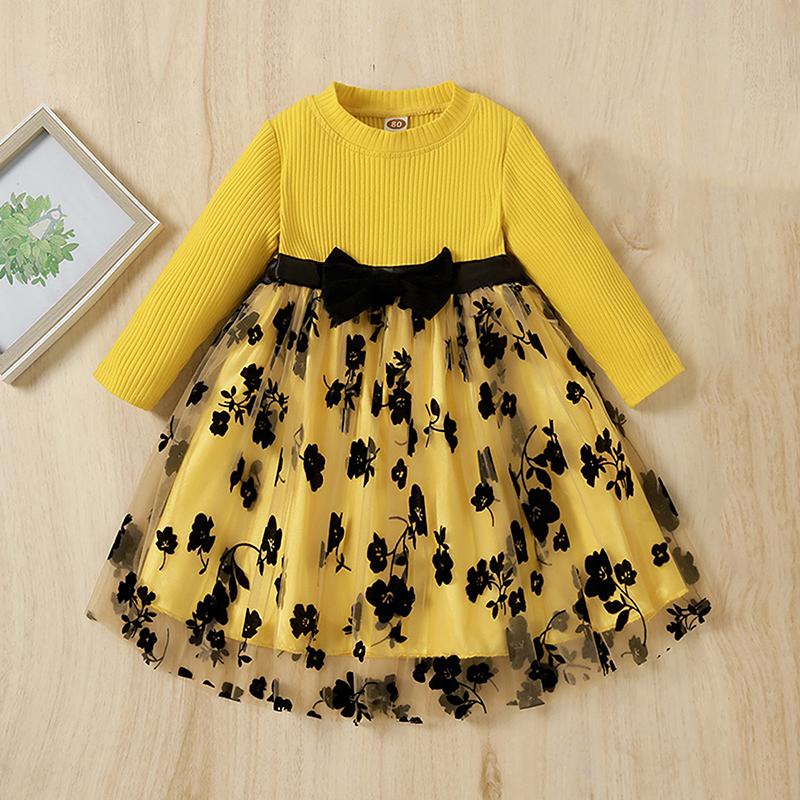 Girl's Dresses Infant Mesh Patchwork Dress Baby Girls Ribbed Flower Pattern Long Sleeve Casual ClothingGirl's, As pic
Girl's Dresses Infant Mesh Patchwork Dress Baby Girls Ribbed Flower Pattern Long Sleeve Casual ClothingGirl's, As pic
