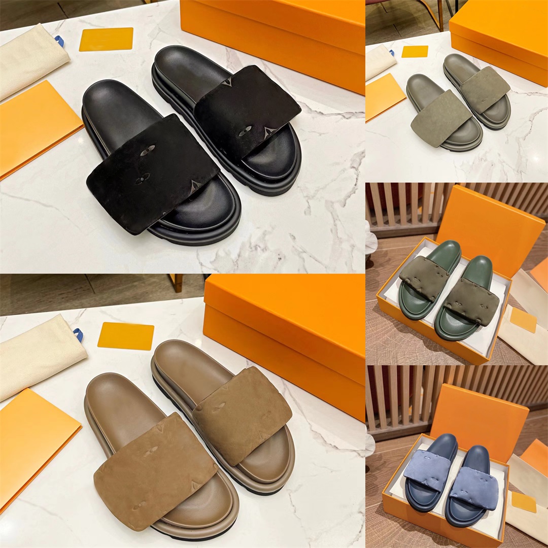 Designers Slippers POOL PILLOW COMFORT Newest Slippers Flat Sandals Mules Velcro Flip-flops Easy-to-wear Rubber Bottom Slides, Color 1
Designers Slippers POOL PILLOW COMFORT Newest Slippers Flat Sandals Mules Velcro Flip-flops Easy-to-wear Rubber Bottom Slides, Color 1