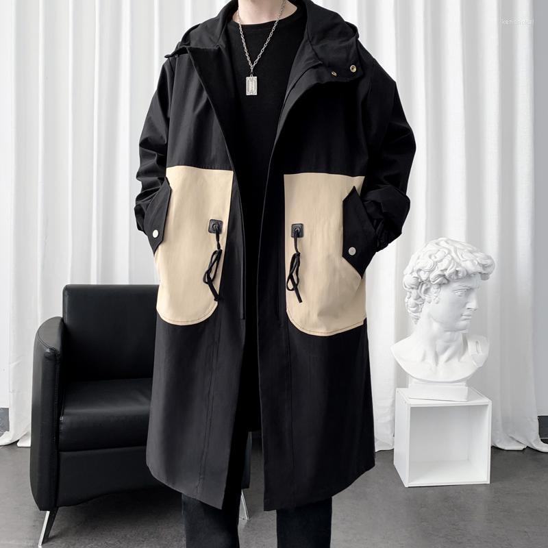 Men' Trench Coats Spring Men Coat Fashion Patchwork Streetwear Hooded Windbreaker Slim Fit Overcoat Outwear MenMen' Kend22, Black
Men' Trench Coats Spring Men Coat Fashion Patchwork Streetwear Hooded Windbreaker Slim Fit Overcoat Outwear MenMen' Kend22, Black