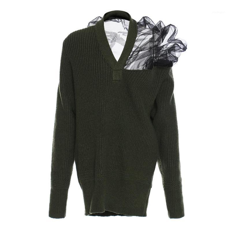 Women' Blouses & Shirts MSXU 2022 Autumn And Winter Fashion Women Clothes Mesh Stitching Oversized Wool V-neck Pullover Sweater, Photo color
Women' Blouses & Shirts MSXU 2022 Autumn And Winter Fashion Women Clothes Mesh Stitching Oversized Wool V-neck Pullover Sweater, Photo color