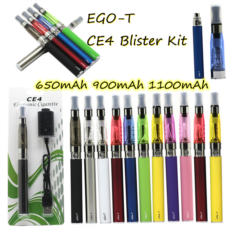 EGO-T CE4 Starter Blister Kit 650mAh 900mAh 1100mAh Battery Fit 510 Thread CE4 Atomizer Clearomizer E Cigarette Kits Fast Ship, Mixed
EGO-T CE4 Starter Blister Kit 650mAh 900mAh 1100mAh Battery Fit 510 Thread CE4 Atomizer Clearomizer E Cigarette Kits Fast Ship, Mixed