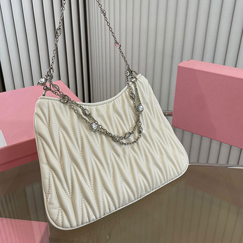 bag Chain miu Axillary Bag Women Handbags Purse Genuine Leather Zipper Wrinkled Dermis Brand Letters Silver Hardware Solid Color Shoulder Bags OYFA
bag Chain miu Axillary Bag Women Handbags Purse Genuine Leather Zipper Wrinkled Dermis Brand Letters Silver Hardware Solid Color Shoulder Bags OYFA