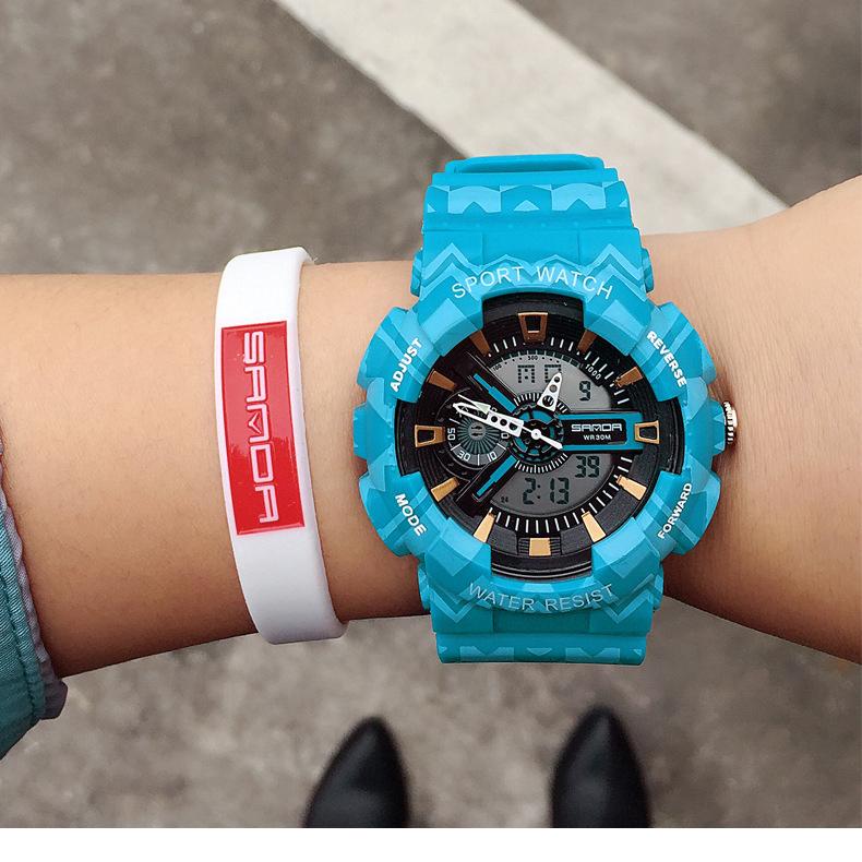 Wristwatches Fashion 2022 Sanda Electronic Sport Watch Women Watches Ladies Led Digital Wristwatch Female Clock Montre Femme Relogio Feminin, Red
Wristwatches Fashion 2022 Sanda Electronic Sport Watch Women Watches Ladies Led Digital Wristwatch Female Clock Montre Femme Relogio Feminin, Red