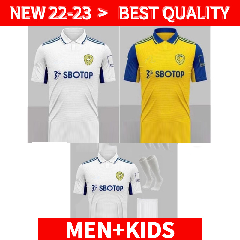 Hommes Jerseys de football pour enfants adultes jaunes 22 23 Leeds Bamford Home Goal Garden Soccer Jersey Raphinha Away Blue Shirt 2022 2023 Uniformes United, 2223 away
Hommes Jerseys de football pour enfants adultes jaunes 22 23 Leeds Bamford Home Goal Garden Soccer Jersey Raphinha Away Blue Shirt 2022 2023 Uniformes United, 2223 away
