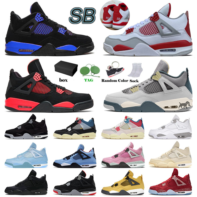 With Box New Jumpman 4 4s IV Designer J4 Basketball Shoes For Mens Womens Sb Bred Craft Cactus Jack Purple Peach Red Blue Thunder Sports, 36-47 6 new bred
With Box New Jumpman 4 4s IV Designer J4 Basketball Shoes For Mens Womens Sb Bred Craft Cactus Jack Purple Peach Red Blue Thunder Sports, 36-47 6 new bred
