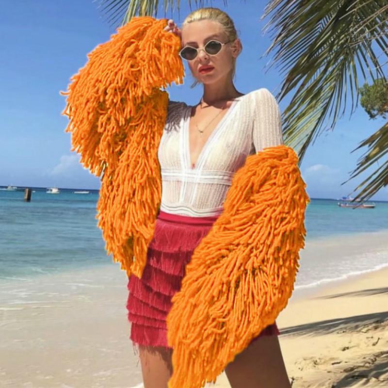 Women' Knits & Tees Harajuku Autumn Winter OL Knitted Wool Hollow Tassels Crocheted Sweater Coat Fringed Hook Cardigan Knit Jacket Pullover, Gray
Women' Knits & Tees Harajuku Autumn Winter OL Knitted Wool Hollow Tassels Crocheted Sweater Coat Fringed Hook Cardigan Knit Jacket Pullover, Gray