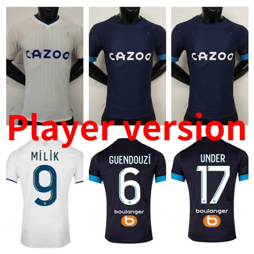 Player version 22 23 Olympique De Marseilles King Soccer jerseys PAYET ALEXIS CLAUSS GERSON Under BAKAMBU milik maillot de foot 2022 2023 GUENDOUZI football shirt