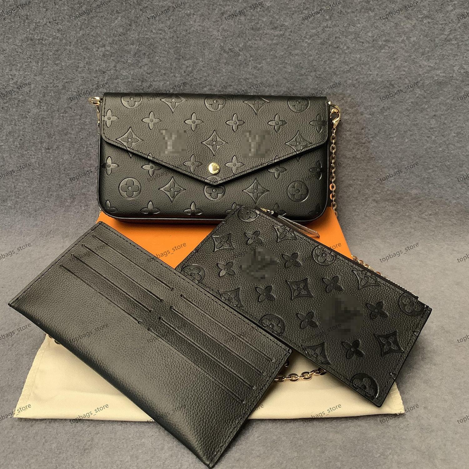 Hot Top Original High Quality 3pcs set Luxurys Designers Bags Purse Woman Fashion Monogrames Multi Pochette Felicie Chain Crossbody Shoulder Bag With Box DustBag, Make up the freight
Hot Top Original High Quality 3pcs set Luxurys Designers Bags Purse Woman Fashion Monogrames Multi Pochette Felicie Chain Crossbody Shoulder Bag With Box DustBag, Make up the freight