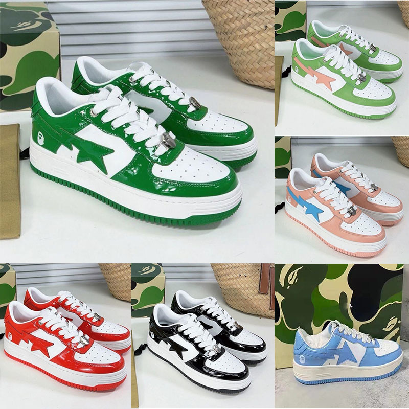 Men and women fashion Sta Camo Bapestas Baped Casual shoes Black white Green red orange sneakers platform shoes
Men and women fashion Sta Camo Bapestas Baped Casual shoes Black white Green red orange sneakers platform shoes
