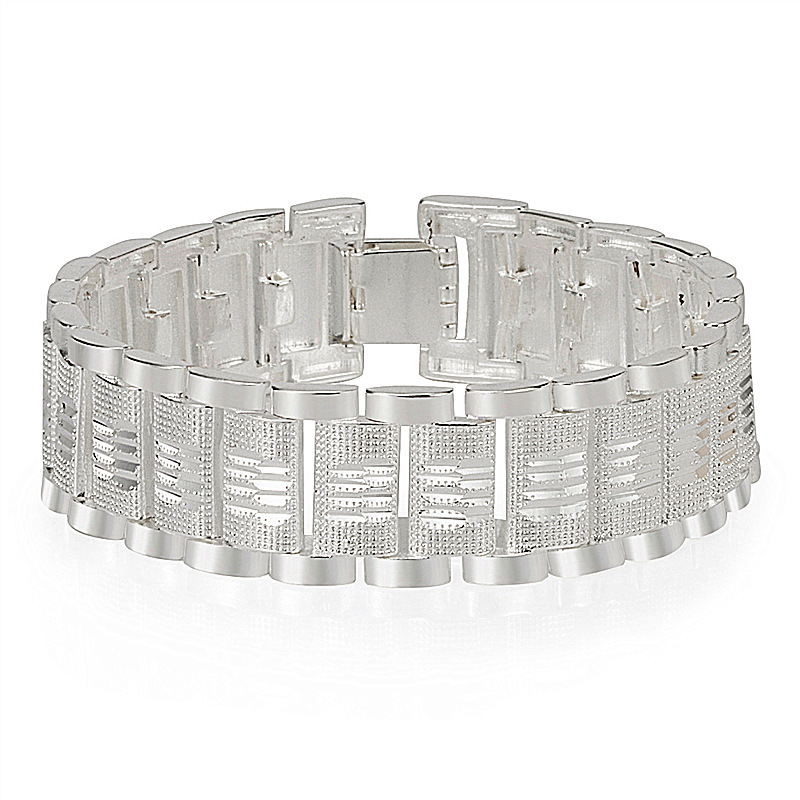 Domineering men's wide version silver-plated bracelet bracelet car flower tank business boss bracelet banquet ceremony hand jewelry
Domineering men's wide version silver-plated bracelet bracelet car flower tank business boss bracelet banquet ceremony hand jewelry