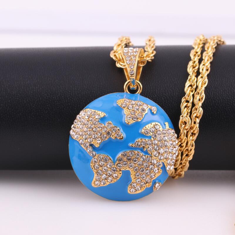 Chains Iced Out Blue Earth Pendant Bling Cubic Zircon Necklace For Men And Women Fashion Hip Hop Jewelry Gifts
Chains Iced Out Blue Earth Pendant Bling Cubic Zircon Necklace For Men And Women Fashion Hip Hop Jewelry Gifts