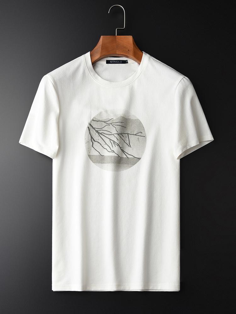 Men's T-Shirts Printed And Embroidered Summer Fashion Slim Short Sleeve Round Collar White Men's Tees 2XL 3XL 4XLMen's, H t1878
Men's T-Shirts Printed And Embroidered Summer Fashion Slim Short Sleeve Round Collar White Men's Tees 2XL 3XL 4XLMen's, H t1878