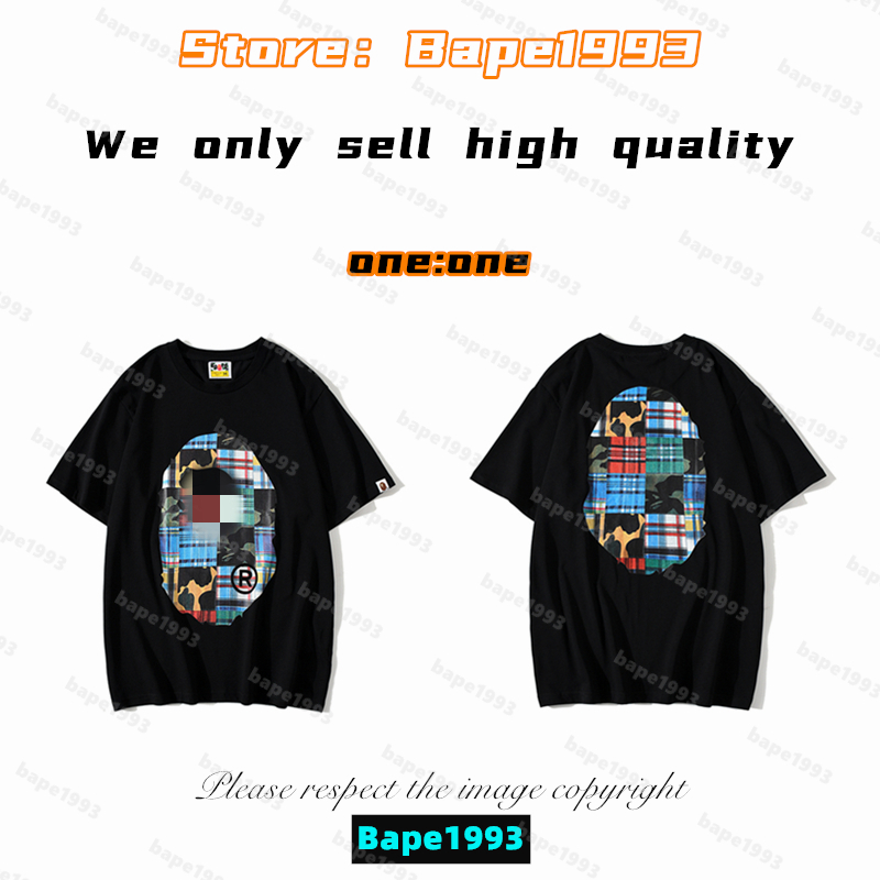 High Quality Apes Mens T-Shirts Japan Shark ape head tshirts Galaxy spots luminous camo printing co-branded same style for men and women New Designer t shirt B1993 T5-5, 1 button
High Quality Apes Mens T-Shirts Japan Shark ape head tshirts Galaxy spots luminous camo printing co-branded same style for men and women New Designer t shirt B1993 T5-5, 1 button