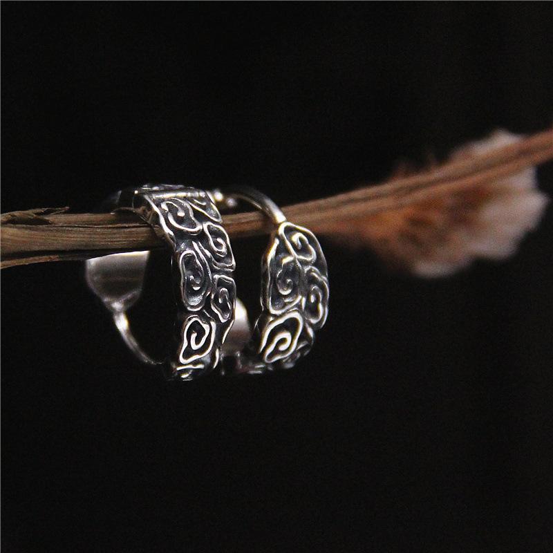 Hoop & Huggie Retro Personality Trend Polishing Auspicious Clouds Earrings MeibaPJ Real S925 Sterling Silver Exquisite Gift JewelryHoop
Hoop & Huggie Retro Personality Trend Polishing Auspicious Clouds Earrings MeibaPJ Real S925 Sterling Silver Exquisite Gift JewelryHoop