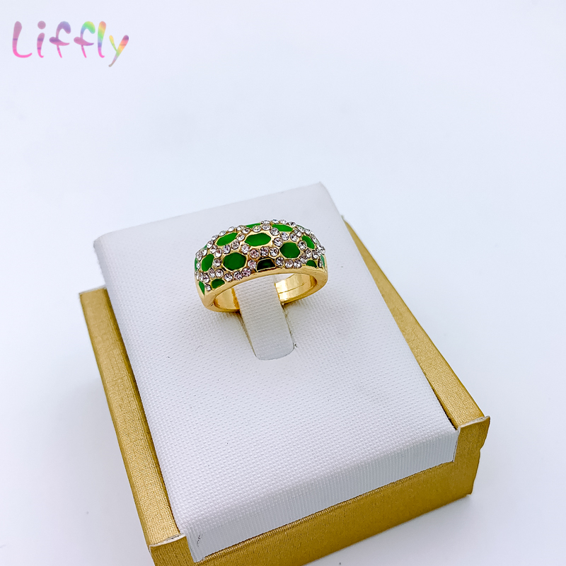 Dubai Womens Jewelry Fashion Green Necklace Bracelet Banquet Elegant women Earrings Ring Crystal Sets 220812