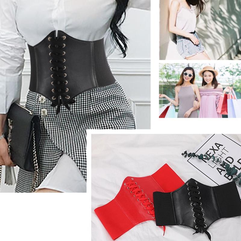 Belts Women Faux Leather Underbust Corset Waist Belt Steampunk Vintage Sexy Bustier Criss Cross Lace-Up Elastic Cincher Girdle DropShiBelts, Black
Belts Women Faux Leather Underbust Corset Waist Belt Steampunk Vintage Sexy Bustier Criss Cross Lace-Up Elastic Cincher Girdle DropShiBelts, Black