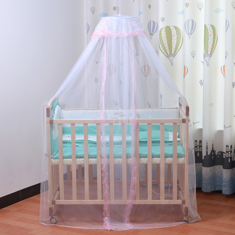 Universal Foldable Netting Mosquito Net Infant Canopy Round Bed Canopy Mosquito Net For Baby Summer Baby Crib Net Crib Dome 220531