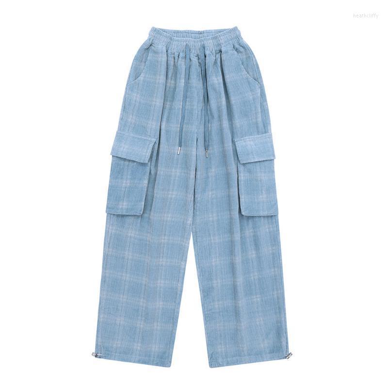 Men' Pants Autumn/Winter Men/Women Couple Corduroy Plaid Cargo INS BF Lazy Street Style Baggy Wide-leg TrousersMen' Heat22, Sky blue
Men' Pants Autumn/Winter Men/Women Couple Corduroy Plaid Cargo INS BF Lazy Street Style Baggy Wide-leg TrousersMen' Heat22, Sky blue