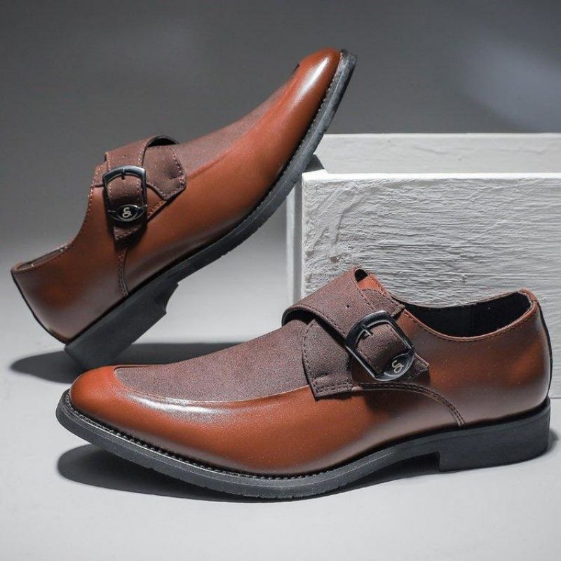 Monk Shoes Men PU Stitching Faux Suede Fashion Buckle Simple Round Head Professional Banquet British Elegant Business Casual Shoes, Clear
Monk Shoes Men PU Stitching Faux Suede Fashion Buckle Simple Round Head Professional Banquet British Elegant Business Casual Shoes, Clear