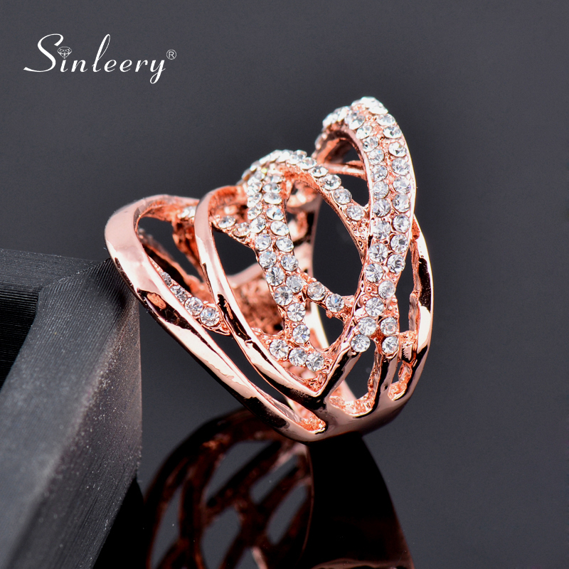 SINLEERY Fashion Multi Circles Twisted Wide Rings Rose Gold Silver Color Mirco Paved Clear CZ Stone Women Jewelry Anel ZD1 SSB 220716
SINLEERY Fashion Multi Circles Twisted Wide Rings Rose Gold Silver Color Mirco Paved Clear CZ Stone Women Jewelry Anel ZD1 SSB 220716