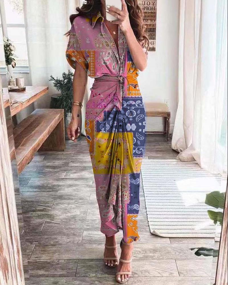 Casual Dresses 2022 Pre Autumn Tie Dye Print Buttoned Elegant Long Sleeve Shirt Dress V Neck Party Midi Sexy Robes One Piece Suit, Muticolor
Casual Dresses 2022 Pre Autumn Tie Dye Print Buttoned Elegant Long Sleeve Shirt Dress V Neck Party Midi Sexy Robes One Piece Suit, Muticolor